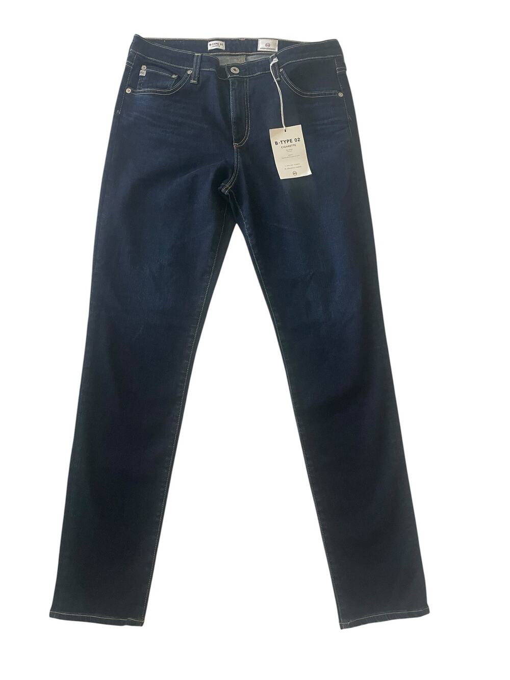AG Adriano Goldschmied B-Type 02 Cigarette Jeans Slim Straight NWT Size 31/32